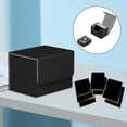 thumbnail image 3 of Card Deck Box Organizador Titular Almacenamiento Álbum Tarjeta de juego estándar para tarjeta negro Cola Estuche de baraja de cartas coleccionables, 3 of 8