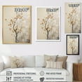 thumbnail image 4 of Designart "Melodic Beige Maple Minimalism III" Tree Maple Floater Framed Canvas Wall Art, 4 of 5