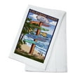 thumbnail image 1 of La Jolla, California, Destinations Sign (100% Cotton Tea Towel, Decorative Hand Towel, Kitchen and Home), 1 of 3