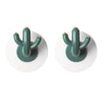 thumbnail image 2 of Cactus Shape Hook, Auto Adhesivo Fácil Instalación Decorativa 2 Pezas de Ropa Montada en la Pared Gancho Lindo para Puerta, 2 of 7