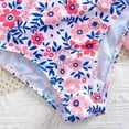thumbnail image 5 of NIEWTR Girls 3 Piece Bikini Set Triangle Top Floral Print Mid Waist Bottom Cover Up Skirt Cute Swimwear Swimwear Beach Bathing Suit for Summer Vacation 12-13 Years Pink, 5 of 8