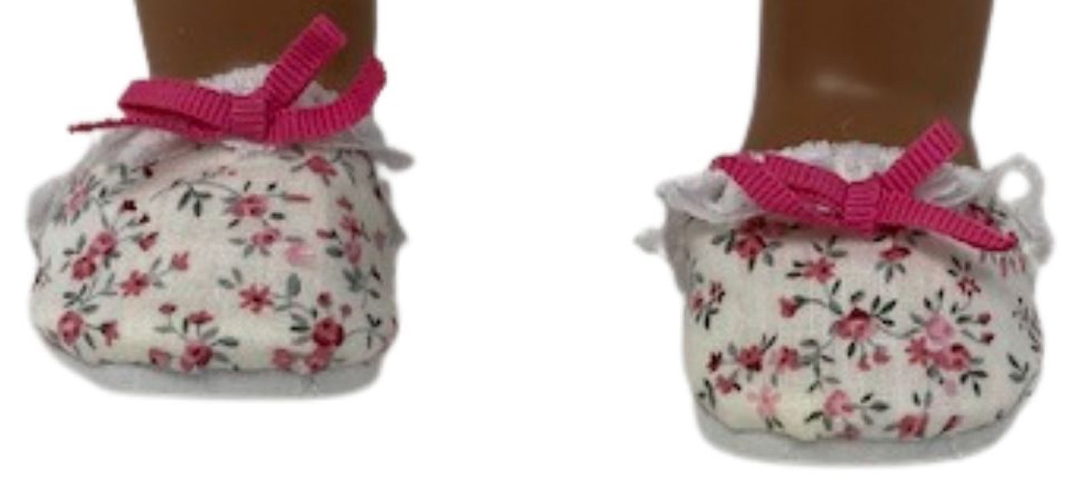 Sock Monkey Scuff Slippers for 18" American Girl Doll Clothes Accessories 