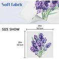 thumbnail image 7 of GZHJMY Soft Reusable Satin Table Decorative Napkins,20x20InX4 PCSLavender Bouquet,Family Dinner Wedding Banquet, Cocktail Party, Kitchen,Birthday Party, 7 of 7