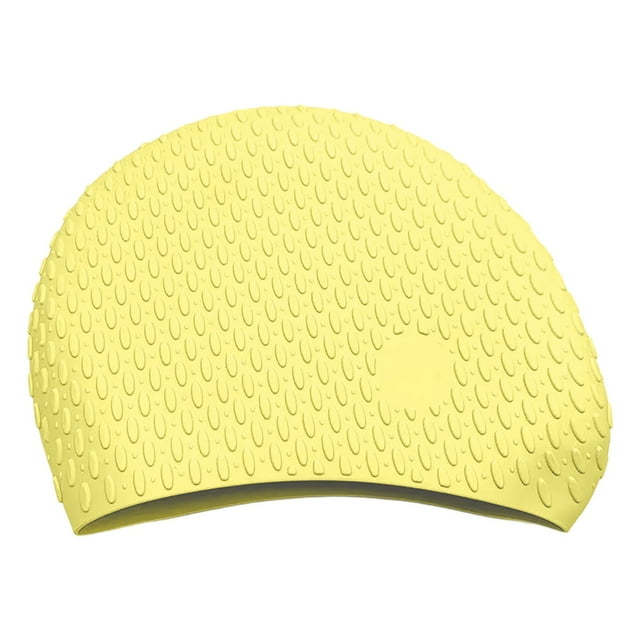 Bonnet de Bain en Silicone Haute Élasticité Design Confortable pour Hommes et Femmes Entraînement et Exercice