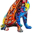 thumbnail image 6 of Colorful Dog Figurine Resin Craft Animal Dog Statue Sculpture , Chihuahua, 6 of 6