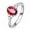 Red, variant on asddcavvf Women Natural Pigeon Blood Ruby Plated 18k Yellow Gold Set Diamond Ring