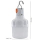 thumbnail image 3 of Bombilla de emergencia recargable LED | Luz portátil de bajo consumo para puestos de mercado, campamentos, cortes de energía | Súper brillante 180lm | Ángulo de haz de 240° | Entrada de 5 V, 3 of 8