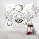 thumbnail image 3 of Tapiz de Tarot Mark Watching the Moon Dormitorio Fondo decorativo Tela-150 * 150 (Tela cepillada), 3 of 5