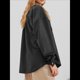 thumbnail image 5 of Chaqueta de Larga con Solapa Suelta para Mujer, Cárdigan Irregular con Bolsillo de Negro L, 5 of 6