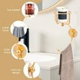 thumbnail image 4 of Gold Hand Towel Holder for Bathroom Wall Iron Towel Ring With Candle Holder Wall Mounted for Kitchen Entryway Living Room, 4 of 11