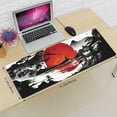 thumbnail image 6 of Red Sun Japanese Ink Painting Gaming Mouse Pad 31.5x11.8inch, Non-Slip Computer Mouse Pad Waterproof Keyboard Pad, 6 of 6