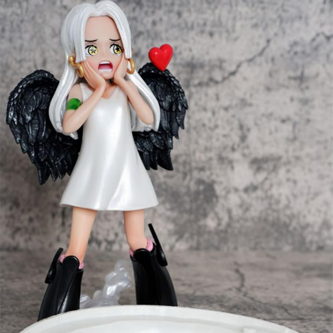 New Seraphim Boa Hancock 2pc (Pink+Black Ver) Character Anime Model Statue Action Figures Desktop Ornament Popular Decorations Fan Souvenirs Creative Gift Collectable