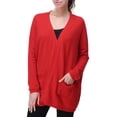 thumbnail image 2 of Richie House Women's Cardigan Sweater with Two Pockets RH2058-C-M, 2 of 7