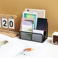 thumbnail image 5 of Aloha File Holder Upright File Organizer Desk Organizer File Sorter Desktop Letter Magazine Brochure Storage Rack, 5 of 7
