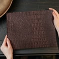 thumbnail image 6 of Gator Faux Leather, Soft Textured Crocodile Vinyl Fabric, Alligator Skin Embossed Upholstery And DIY Craft Pleather Sheets – Cut Continuously By The Yard (Copper Metallic), 6 of 8
