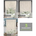 thumbnail image 4 of White Daisy Flower Curtain for Living Room Kitchen Tie-up Short Curtains Adjustable Rod Pocket Drapes, 4 of 6