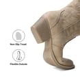 thumbnail image 4 of DREAM PAIRS Women's Western Cowboy Cowgirl Boots Square Toe Embroidery Mid Calf Booties, 4 of 8