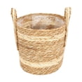thumbnail image 1 of Cesta tejida para maceta con forro, decoración multifuncional con 26cmx24cm, 1 of 9