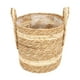 thumbnail image 1 of Cesta tejida para macetas, cubierta decorativa para macetas, adorno para el hogar 26cmx24cm, 1 of 9
