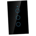 thumbnail image 1 of Pantalla Tálil Wifi, Círculo para Moes Interruptor Inteligente Interruptor Único Negro 4 3 CA 90-250 V Enchufe de Ee. Uu., 1 of 7