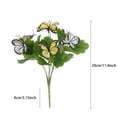 thumbnail image 2 of Artificial Butterfly Bush Flowers, 11.81 Inch Realistic Floral Spray for Wedding and Home Decor, Dual-Tone Plastic Flowers for Outdoor Indoor Vase, All-Season Table Centerpiece, 2 of 7