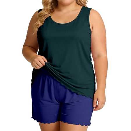 Tweang Camisole Shorts Set Matching Cami Short Spaghetti Strap Sleepwear camisole nightshirt Sleepwear set V Neck Pjs Set Stretch lightweight Cami Shorts Pajamas Everyday Wear Fit Dark Blue L
