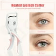 thumbnail image 2 of Unique Bargains Heated Eyelash Curler 3 Temperature Heating Eyelash Curler for Lift and Curl Natural Eyelashes White, 2 of 6