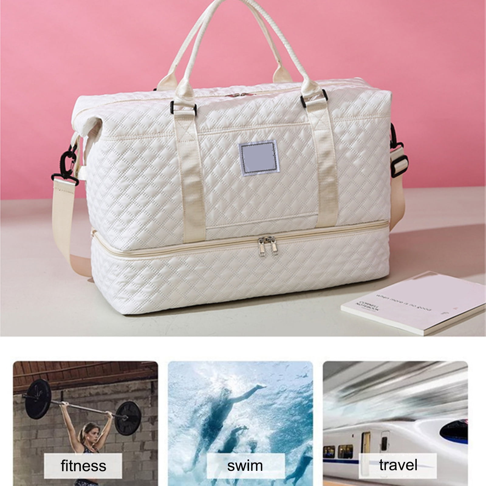 Multi Functional Travel Bag Three Piece Set Large Capacity Lightweight Travel Storage Bag Luggage Bag with Handbag And Shoulder Crossbody Bag on Clearance