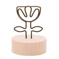 thumbnail image 2 of pdqouc Wooden Card Holders Wire Shape Table Photo Holder for Wedding Party Gatherings office Desk Versatile Desk Accessory for a touch of Class and Organization, 2 of 5