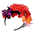 thumbnail image 1 of Womens Mexican Simulated Rose Flower Crown Headband, 1 of 4