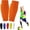 Orange, variant on New Shin Guards Pads Socks for Skiing, Shin Pads for Youth Adult Ski Shin Guards Calf Compression Sleeve with Honeycomb Pads Lightweight Calf Protective Gear for Boys Girls Men