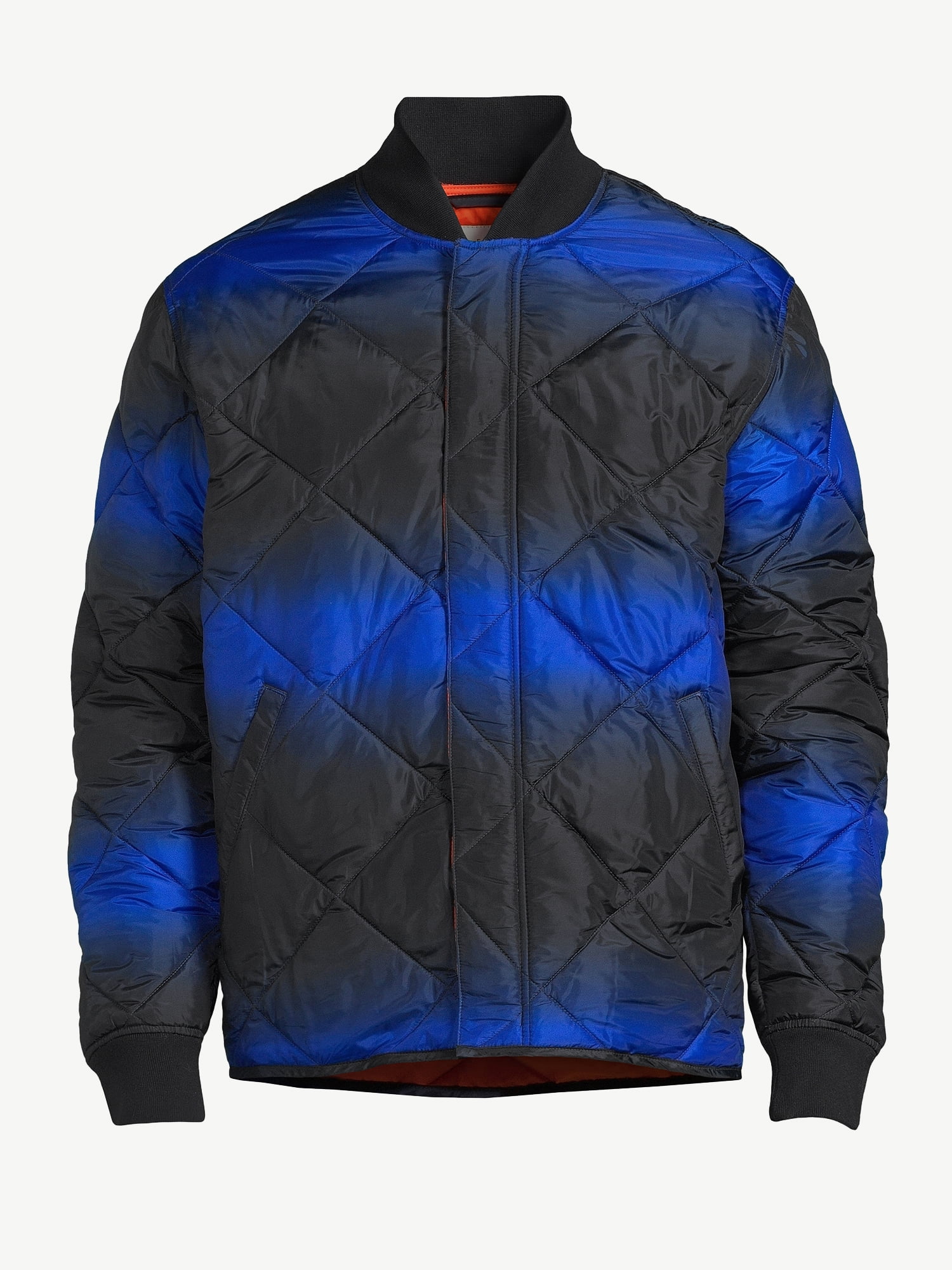 Free Assembly Men's Diamond Quilted Bomber Jacket