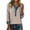 Khaki, variant on FRSASU Women's Velvet V-Neck Tops with Mesh Sleeves, Polka Dot Mesh Long Sleeve Blouses for Holiday Party Black