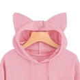 thumbnail image 3 of Minnieouse Loose Fit Cartoon Cat Print Mujer con capucha Print Mujer Camisa Manga larga Cuello Sudadera con capucha Prendas para la parte del cuerpo Rosado L Minnieouse FS9881-03, 3 of 5