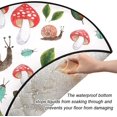 thumbnail image 3 of Autumn Snails Mushrooms Christmas Tree Mats Waterproof Tree Skirt, Xmas Tree Stand Tray Mat Floor Protector Pad for Holiday Party Decoration, 28.3", 3 of 6