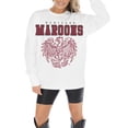thumbnail image 3 of Women's Gameday Couture White UChicago Maroons Big Goals Oversized Long Sleeve T-Shirt, 3 of 5