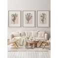 thumbnail image 1 of 3pcs Floral Pattern Unframed Painting, Abstract Wall Art Prints For Home Decor, 1 of 5