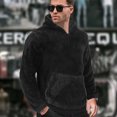 thumbnail image 2 of dGslk Plush Fleece Pullover Hoodie for Women and Men Soft Sherpa Long Sleeve Warm Hooded Sweatshirt with Pocket Black L, 2 of 2