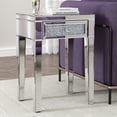thumbnail image 6 of SHYFOY Mirrored End Table with Drawer Decorative Modern Diamond Side Table with Storage Accent Bedside Table for Living Room Bedroom, 6 of 8
