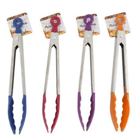 

Regent Products G25000 10.125 in. Metal Tongs with Plastic Tip Harvest Hot 4 Assorted Color