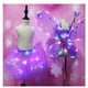 thumbnail image 1 of Purfeel - Disfraz de alas de ángel con luz LED para niñas, 4 piezas, color morado, 1 of 5