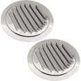 thumbnail image 1 of 5" Round Louvered Vent, 316 Stainless Steel Marine Boat Vent Cover, 2pcs, 1 of 5