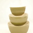 thumbnail image 2 of Omniware Simsbury Mixing Bowls, Set of 3 - Nesting Stoneware Bowls for Baking & Cooking - 30 oz, 75 oz, 112 oz - Dishwasher Safe, Durable Kitchen Essentials for Everyday Use (Olive), 2 of 4