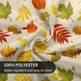 thumbnail image 2 of Fall Tablecloth Round 60 Inch Autumn Thanksgiving Round Tablecloth Polyester Washable Fall Maple Leaves Table Cover Table Cloth for Kitchen Dining Room Picnic Patio Wedding Party, 2 of 6