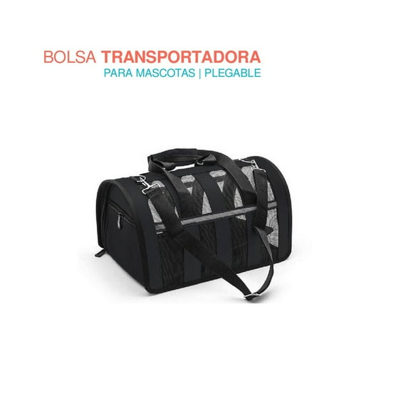 Bolsa Transportadora Mochila Jaula Mascota Mediana Viaje Poli Pets PP-TPMRBK-M