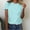 Sky Blue, variant on Pincandy Women's Round Neck Solid Color Short Sleeved Casual Loose Short Sleeved Round Neck Tops/shirt,Sky Blue,2XL
