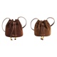 thumbnail image 1 of Bolso Tipo Cubo para Mujer Hombro Con Cordón Bandolera Gamuza El (marrón), 1 of 8