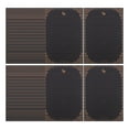 thumbnail image 5 of FELTECHELECTR Writing Paper Stationery 50 Sheets Black Rectangular For Letters Announcements Simple Style 8.25X5.82X0.02In, 5 of 8