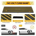 thumbnail image 5 of Rubber Curb Ramp for Driveway 1 Pack, 15T Heavy Duty Sidewalk Curb Ramp, 2.6" Rise Height Curbside Bridge Ramp for Garage for Low Cars, Wheelchairs, L.O.A. 4FT, 5 of 7