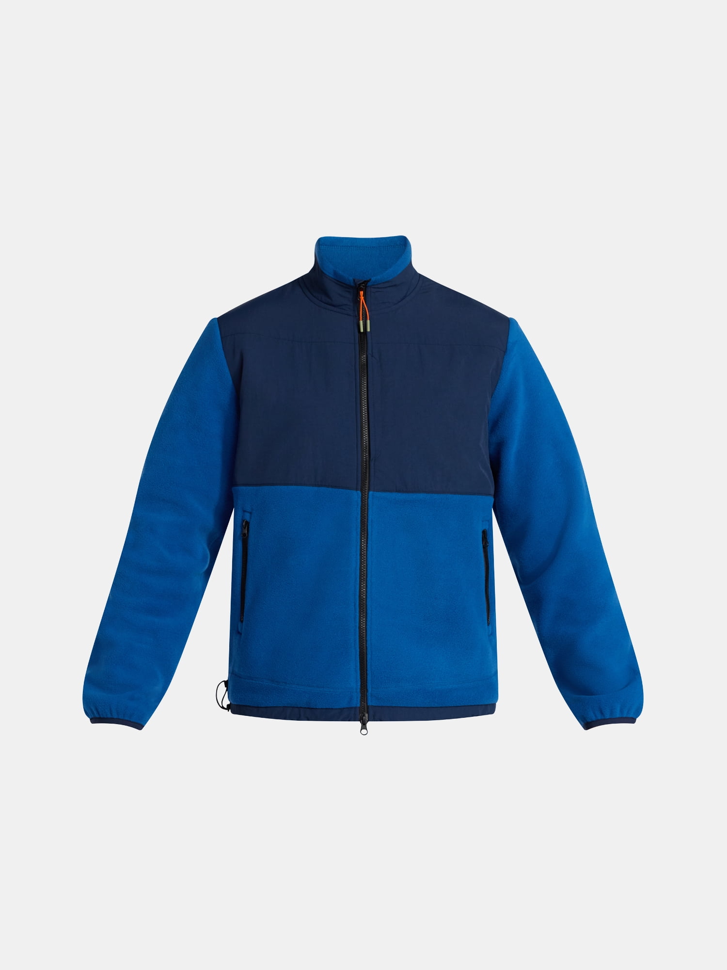 Ozark Trail Men's and Big Men's Mix Media Fleece Jacket, Sizes S-3XL
